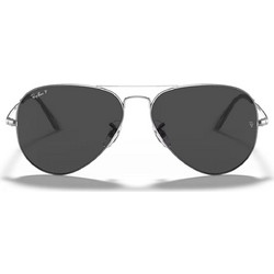 Ray-Ban RB3689 004/48 Ανδρικά Γυαλιά Ηλίου Aviator Μεταλλικά Γκρι με Μαύρο Polarized Φακό