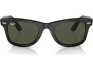 Ray-Ban RB2140 1358/31 Ανδρικά Γυαλιά Ηλίου Τετράγωνα Κοκάλινα Μαύρα με Πράσινο Polarized Φακό