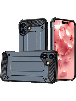 Hybrid Armor iPhone 16 Case - Blue