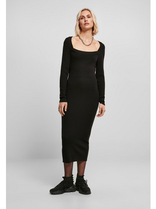 Urban Classics Midi Καθημερινό Φόρεμα Μαύρο TB4526