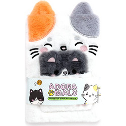 KAWAII - Lola the Cat - Premium Fluffy Notebook + 1 Mini