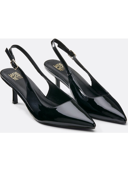 La Redoute Collections Γόβες Slingback Λουστρίνι Μαύρες