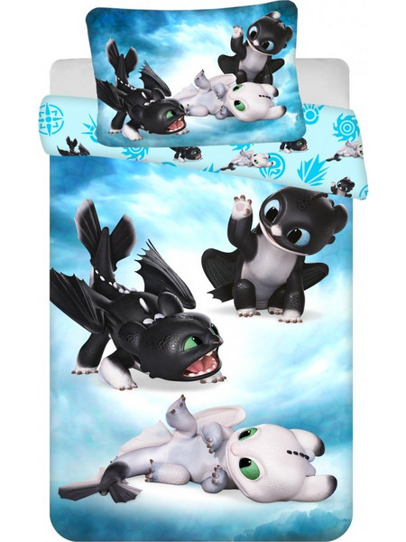 How To Train Your Dragon Babies Children's Bedding Set 100x135cm, 40x60 cm