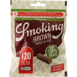 Smoking Φιλτράκια Ακατέργαστο Slim 6mm 100% Bio - 120φ