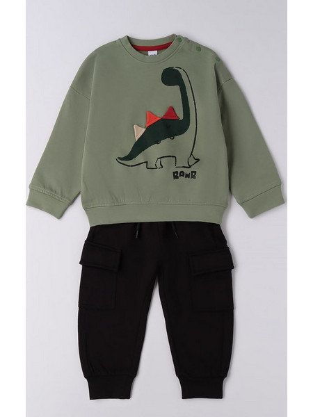 Ido Σετ με Αθλητική Φόρμα Dinosaur Tracksuit 4F719-00-4921-446132 Πράσινο Αγόρι