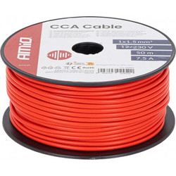 Amio Amio - Μονόκλωνο Καλώδιο Εγκατάστασης CCA 1x1,5mm 50m - 12/230V - 1 τεμ. (04452/AM)