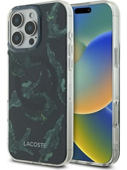 Lacoste IML Painting Magsafe Θήκη Black (iPhone 16 Pro Max)