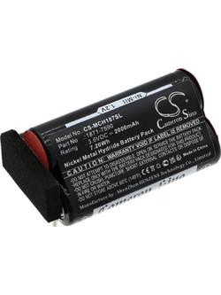 Cameron Sino 3.6V 2000mAh Ni-MH Μπαταρία για Moser ChromStyle 1871, Wella Academy ChromStyle, Super Cordless 1872 clipper