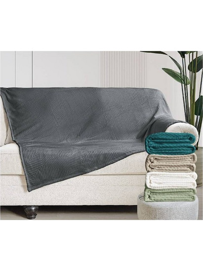 Κουβέρτα Ριχτάρι Haris 200x220cm Emerald