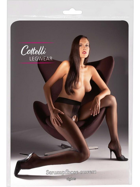 Cotteli LEGWEAR Καλσόν με Άνοιγμα Sexy Καλσόν Μαύρο