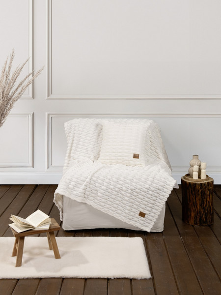 Κουβέρτα Fleece Καναπέ Savara Ivory Nima 130x170 cm