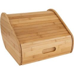 Ψωμιέρα 5Five Ξύλινη με Καπάκι 30.4x33x21.6cm Μπεζ 209236