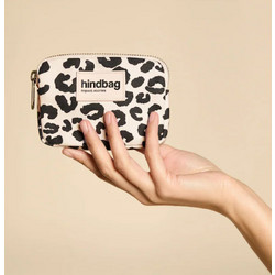 Hindbag Lili Leopard Γυναικείο Πορτοφόλι Λευκό