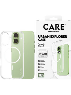 Διάφανη Θήκη CARE by Panzerglass Urban Explorer με White MagSafe για iPhone 17