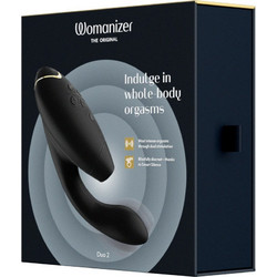 Womanizer Duo 2 Κλειτοριδικός Δονητής Μαύρος
