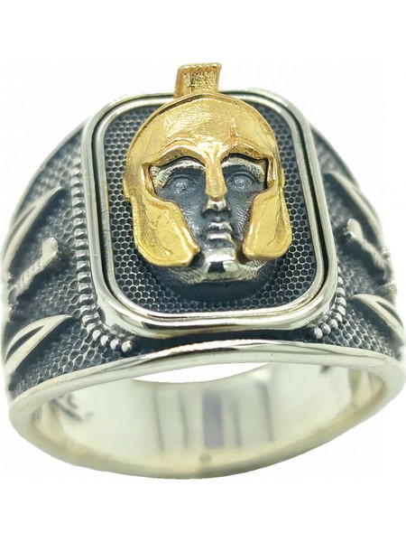 Δαχτυλίδι Anastasios Creations ασήμι 925 με περικεφαλαία FD938