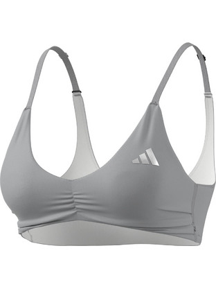 Adidas Optime Essentials Workout Αθλητικό Μπουστάκι με Χαμηλή Στήριξη & Αφαιρούμενη Ενίσχυση Εκρού KF4604