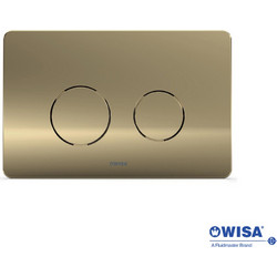 Πλακέτα χειρισμού Easy-Touch με επιλογή 3/6lt F099 Circle Wisa Gold Brushed PVD