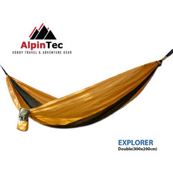 AlpinTec Αιωρα Explorer Double Dark Green/Yellow
