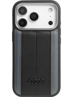Audi A6 Synthetic Leather MagSafe Case for iPhone 17 Pro - Black