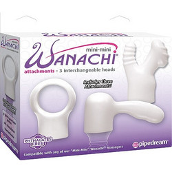 Pipedream Mini Wanachi Attachments Beads Κεφαλή Δονητή για Μασάζ Μαύρος