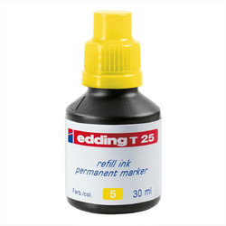 Εdding Τ-25 Ανεξίτηλο Μελάνι 30ml Κίτρινο - 01.Τ-25/5