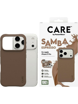 PanzerGlass Case CARE by Fashionable Samba MagSafe for iPhone 17 Pro espresso - (CR57384)