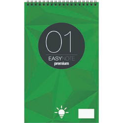 Μπλοκ Σημειώσεων Easy Notes - Νο.1 (8 x 13cm) - Σπιράλ - Ριγέ - 50 φύλλα 19782