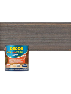 Mercola xyloFARM Decor Aqua Βερνίκι Εμποτισμού Ξύλου Διαλύτου Satin Γκρι 0.75lt