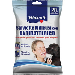 Vitakraft Μαντηλάκια Αντιβακτηριδιακά για Σκύλους & Χώρο - 20τμχ