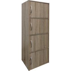 Ντουλάπι-στήλη Soline pakoworld σε sonoma απόχρωση 40x34.5x120εκ