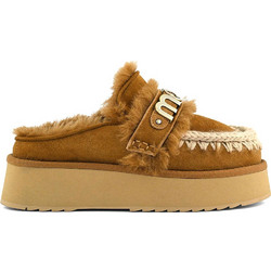 Παντοφλες Platform Clog Letter Logo MUFW681006A cog cognac