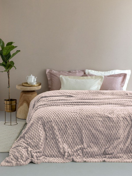 Palamaiki Κουβέρτα Fleece 220x240 ASTER BEIGE Μπεζ