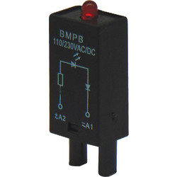 LED MODULE ΚΟΚΚΙΝΟ 110-230VAC ΒΑΣΗΣ RELAY RT624B/626B/702B/704B AMB-L RGN (ΣΕΤ ΜΕ 5)