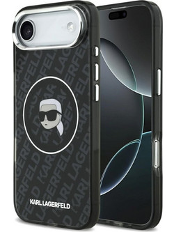 Karl Lagerfeld IML Karl Head Logo MagSafe Back Cover Black (iPhone 17 Air)