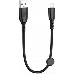 XO Καλώδιο USB High-Speed Α αρσ. - MICRO USB αρσ. 0.25m σε μαύρο χρώμα XO NB247