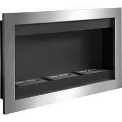 HomCom Επιτοίχιο Τζάκι Βιοαιθανόλης 1,5L 110x63x16cm 02-0759