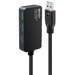 Lindy 43159 USB Hub 3.0 USB-A με 3 Θύρες USB-A