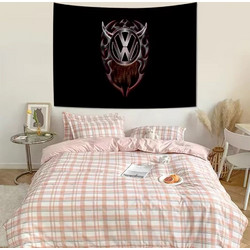 Σημαία διακοσμητική Volkswagen devil flag Decor 60x90cm - Μαύρο