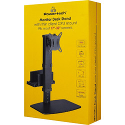 POWERTECH βάση γραφείου οθόνης PT-1449 με βάση mini PC, 17-32" έως 8kg