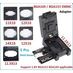 BGA153 EMMC Adapter V2.5 with 4Pcs BGA Bounding