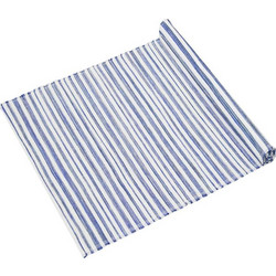 Τάπητας Παραλίας Λευκός Μπλε με Ρίγες 180x140cm
