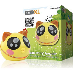 BasicXL BXL-AS 14 Kitty Ηχείο Bluetooth 2W Κίτρινο