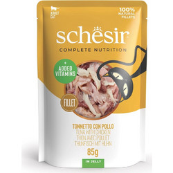 Schesir Adult with Tuna & Chicken in Jelly 85gr