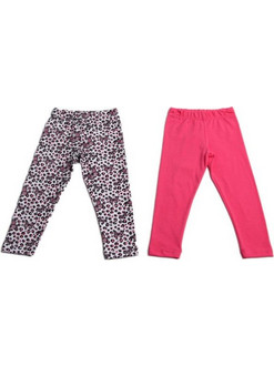 Joyce Baby Girl's 2P Legging 2311403 White/Fuchsia