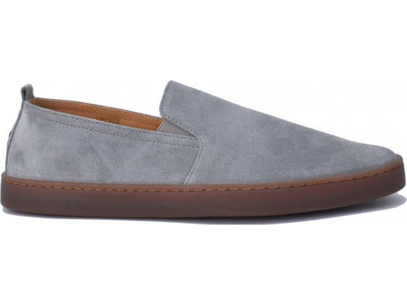 suede slipons HENDERSON Ασημί