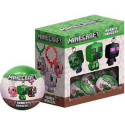 Minecraft Rubber Hangers Φιγούρα Μπρελόκ Μπαλάκι Έκπληξη (10588746)