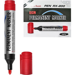 JUSTnote Μαρκαδόρος Ανεξίτηλος Κόκκινος 5mm - 80852