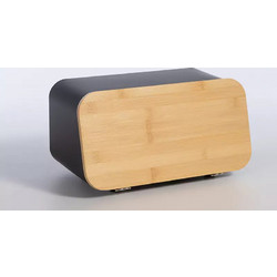 Ψωμιέρα Μεταλλική (34,5x19x17cm) Nef-Nef Homeware - 96 - Black