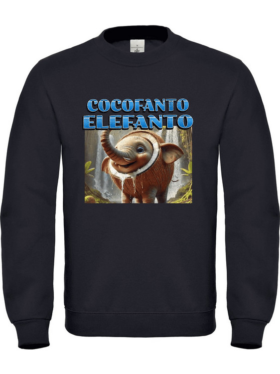 Gildan Cocofanto Elefanto Παιδικό Φούτερ Μαύρο